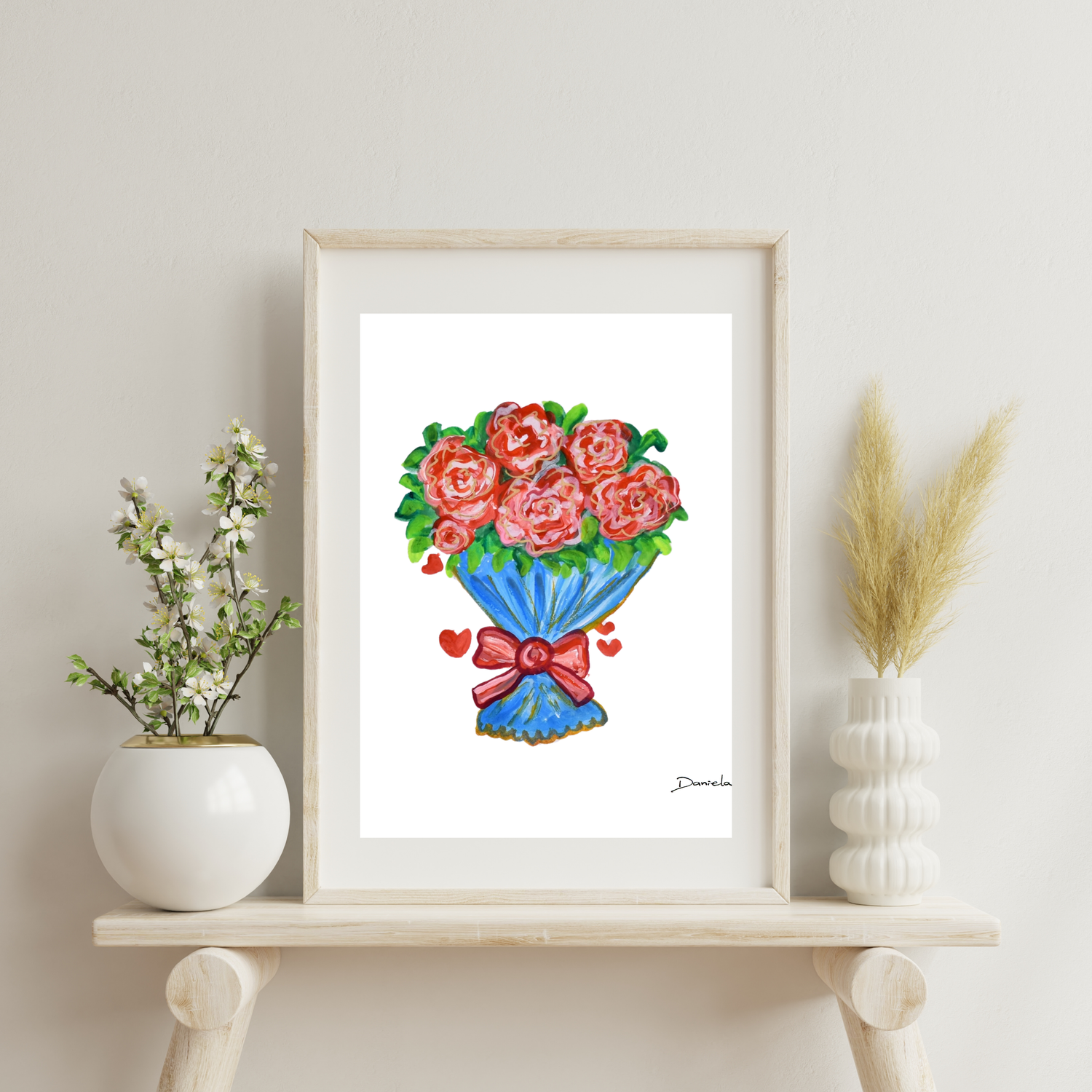 Rose Bouquet Art Print