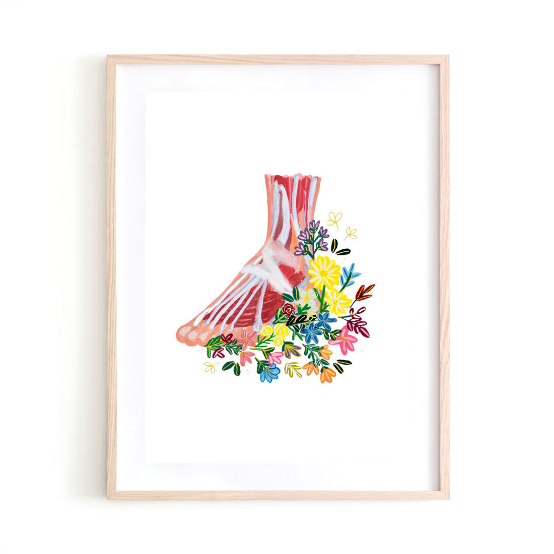 Foot art print