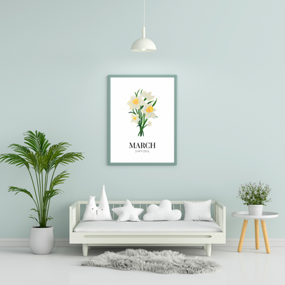 March Daffodil art print