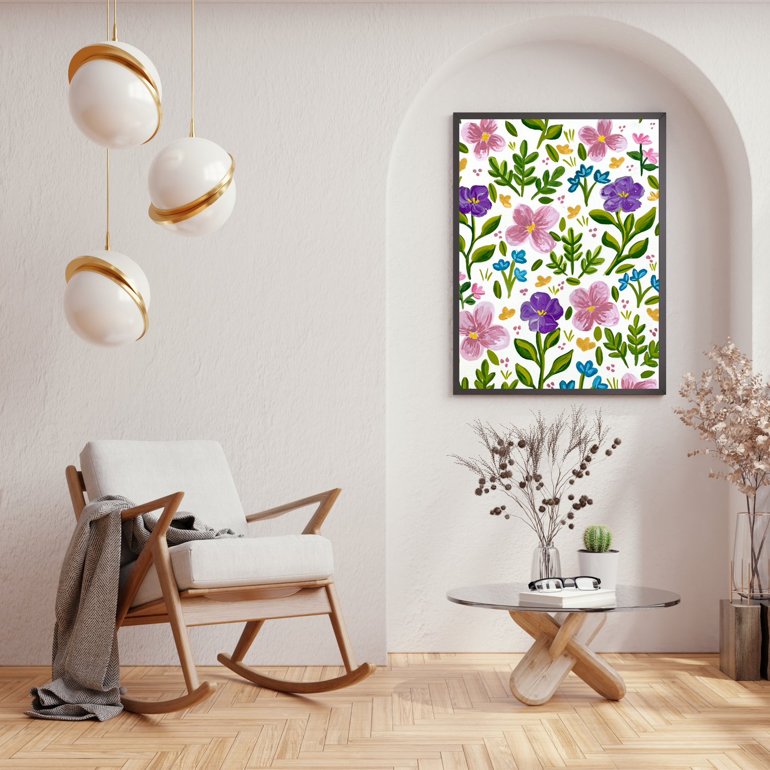 Colorful Flowers art print