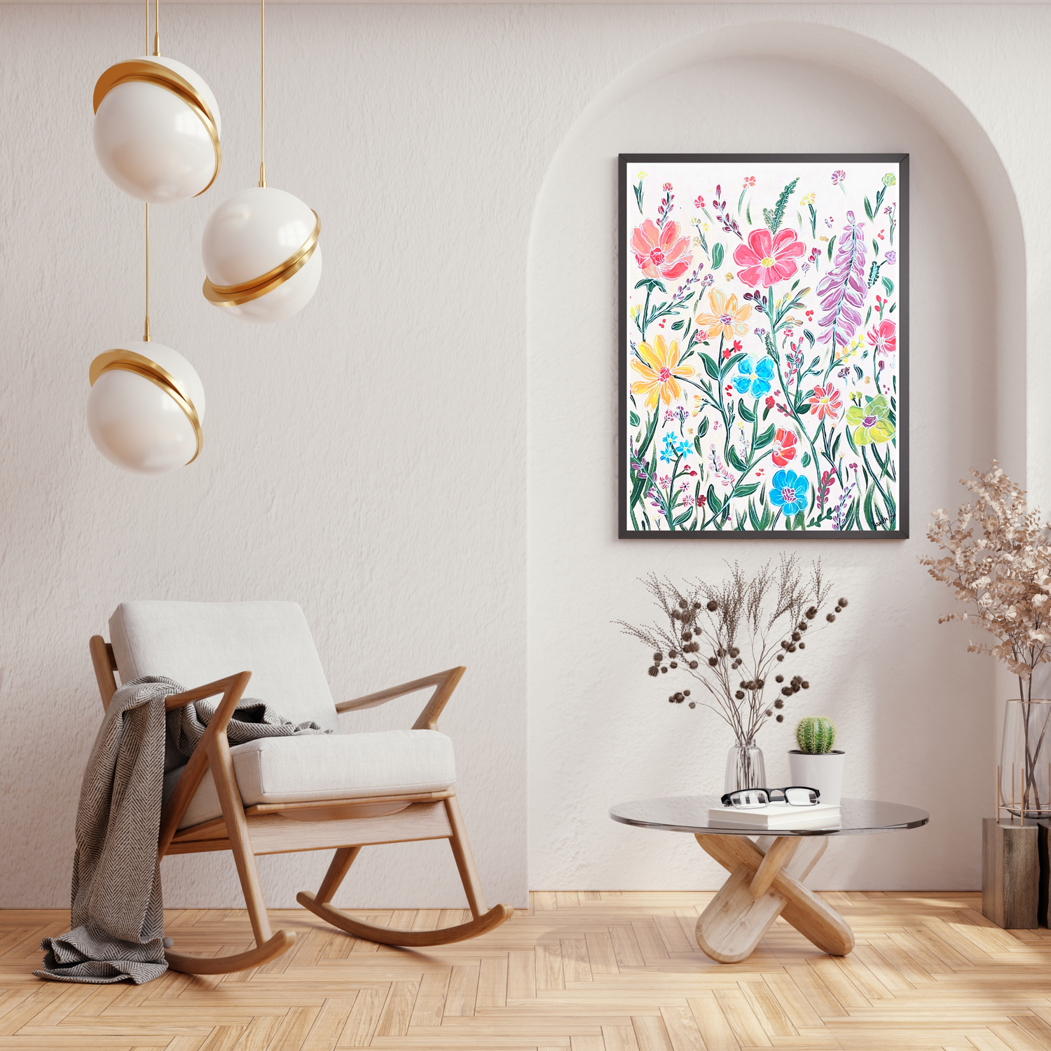 Wildflowers art print