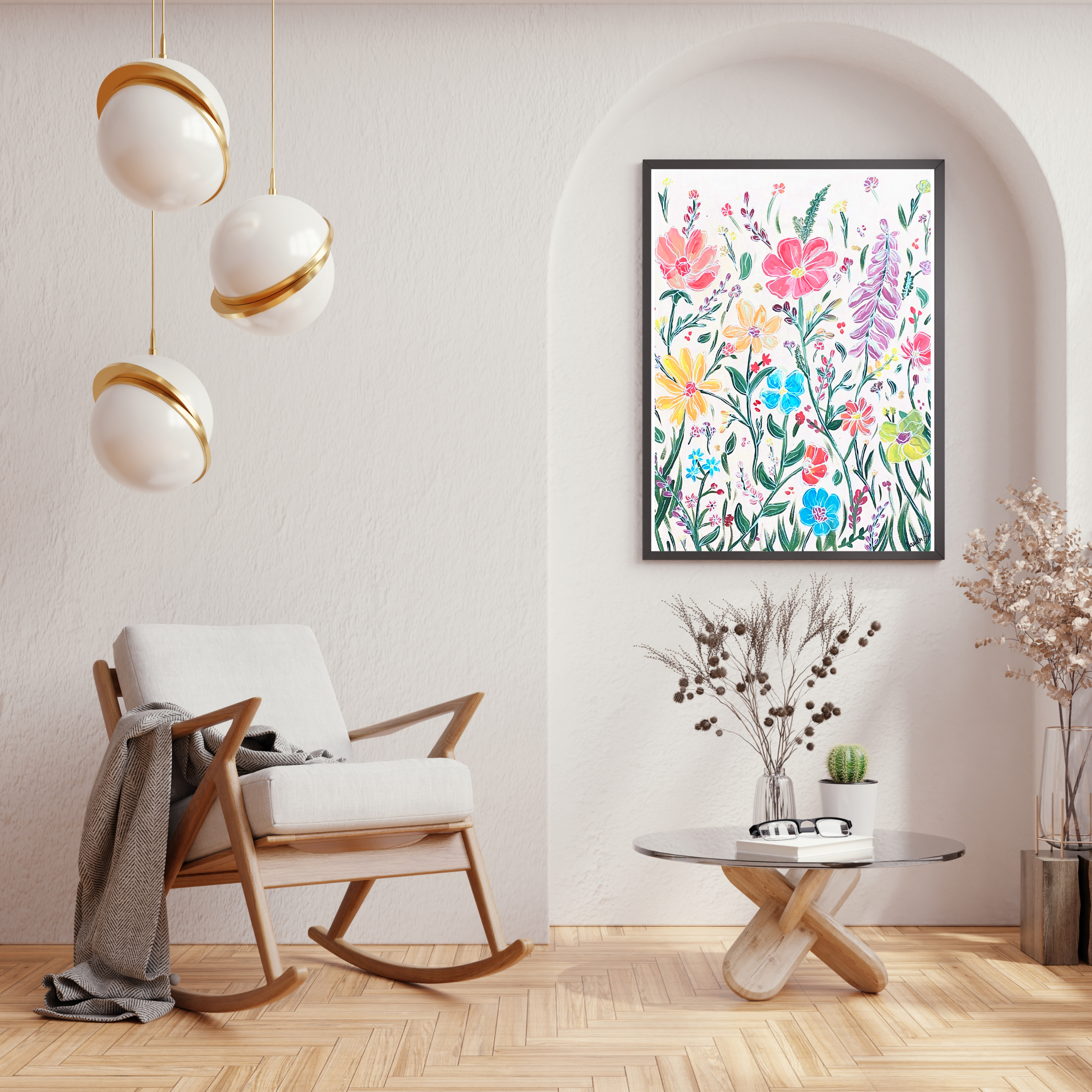 Wildflowers art print