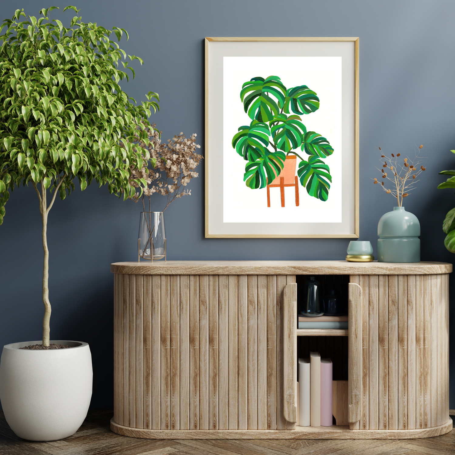 Monstera plant ll art print