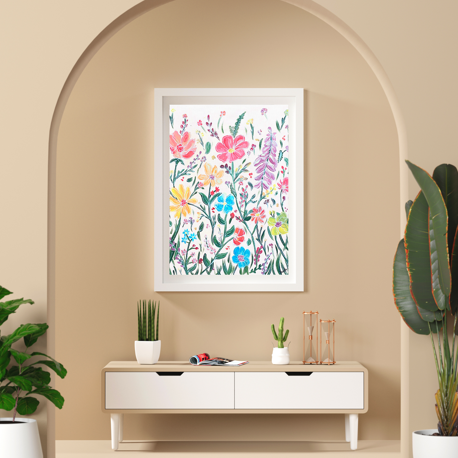 Wildflowers art print