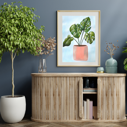 Monstera Plant art print