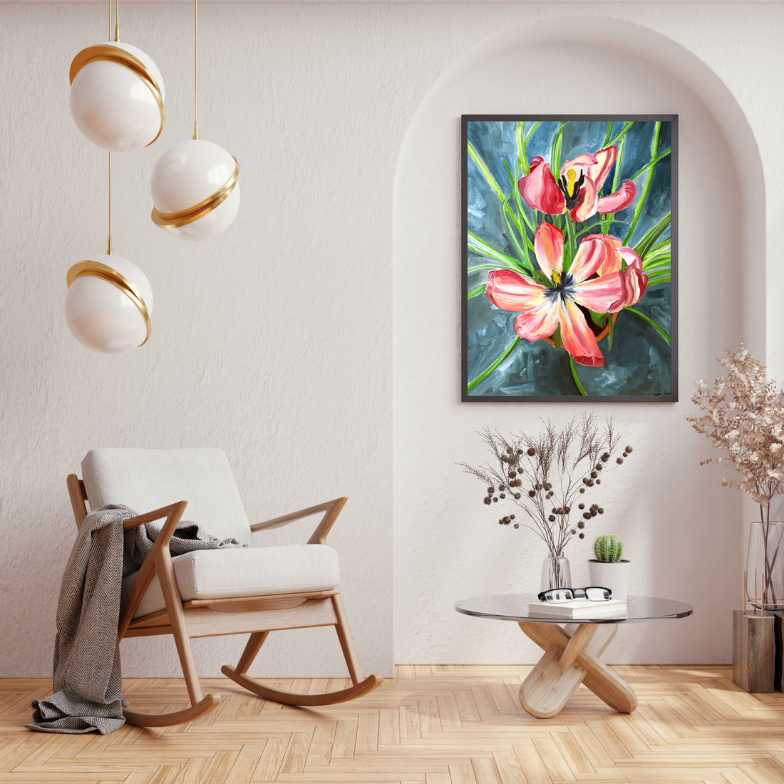 Tulips art print