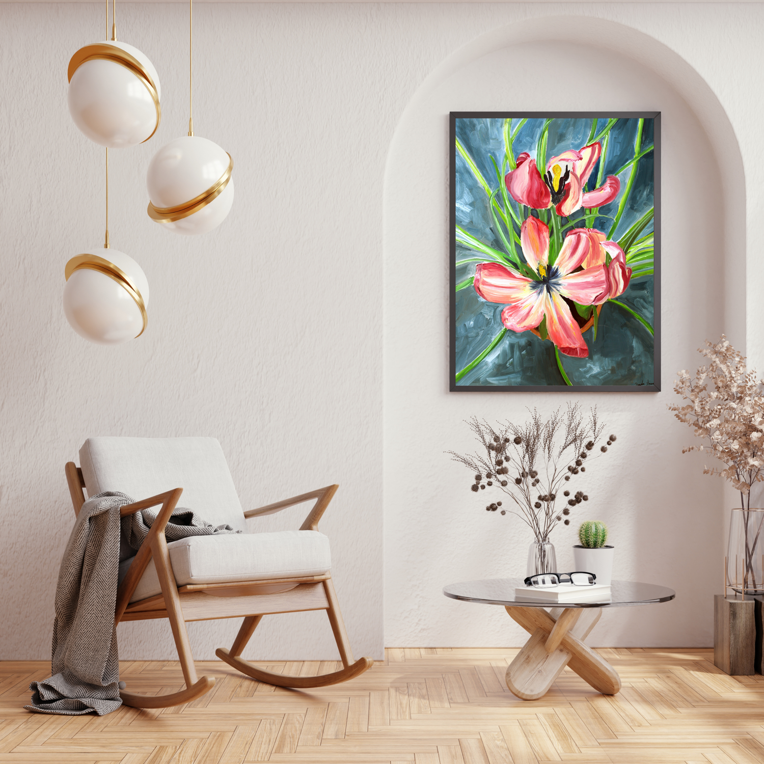 Tulips art print