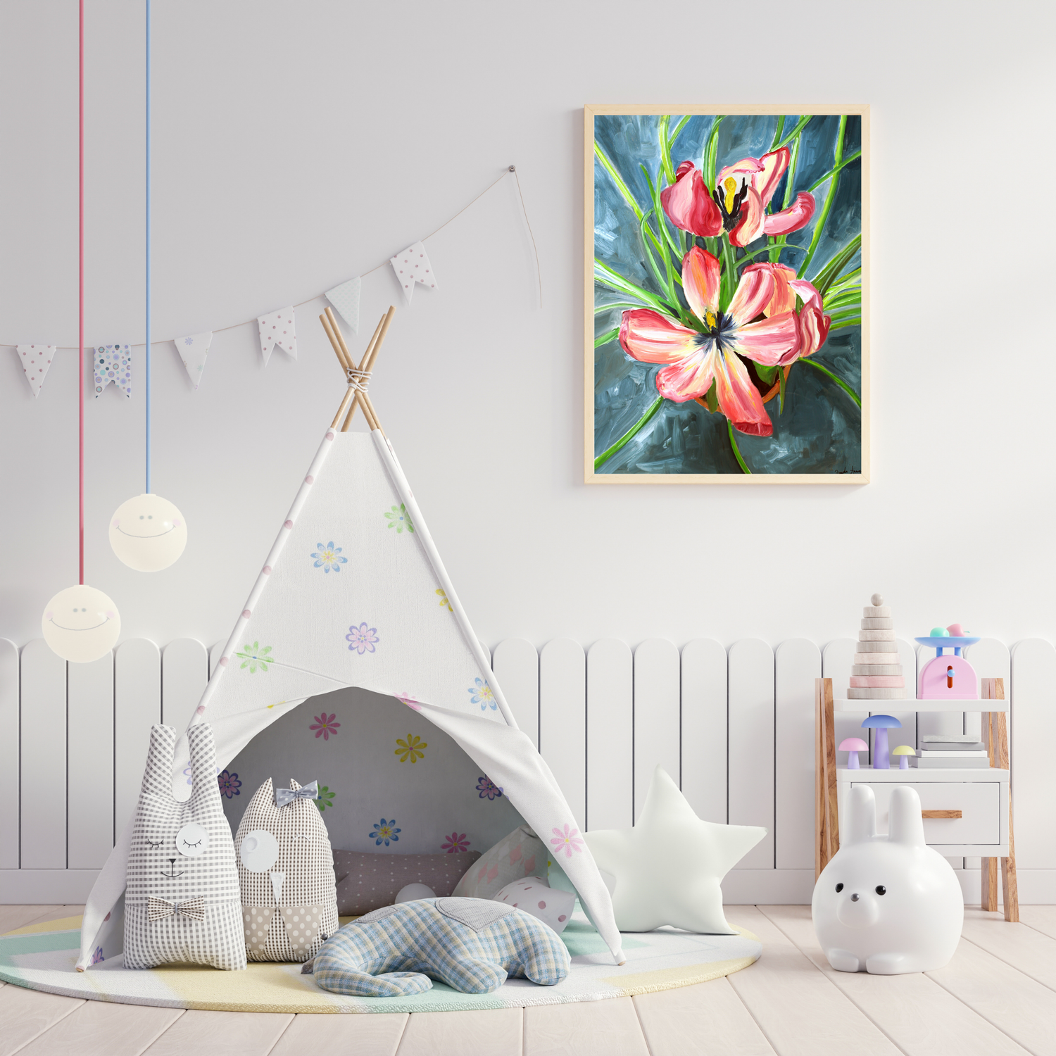 Tulips art print