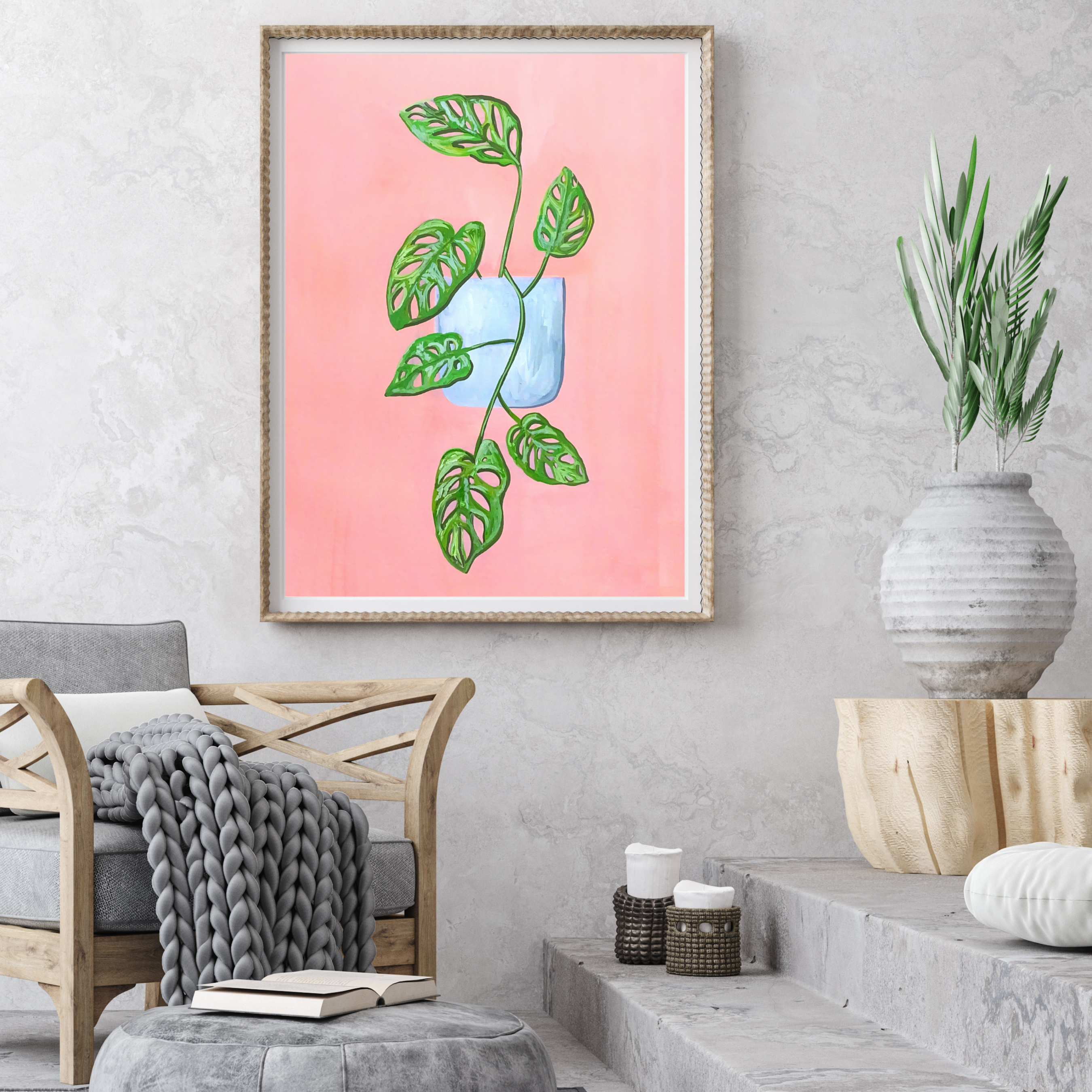 Monstera Adansonii art print