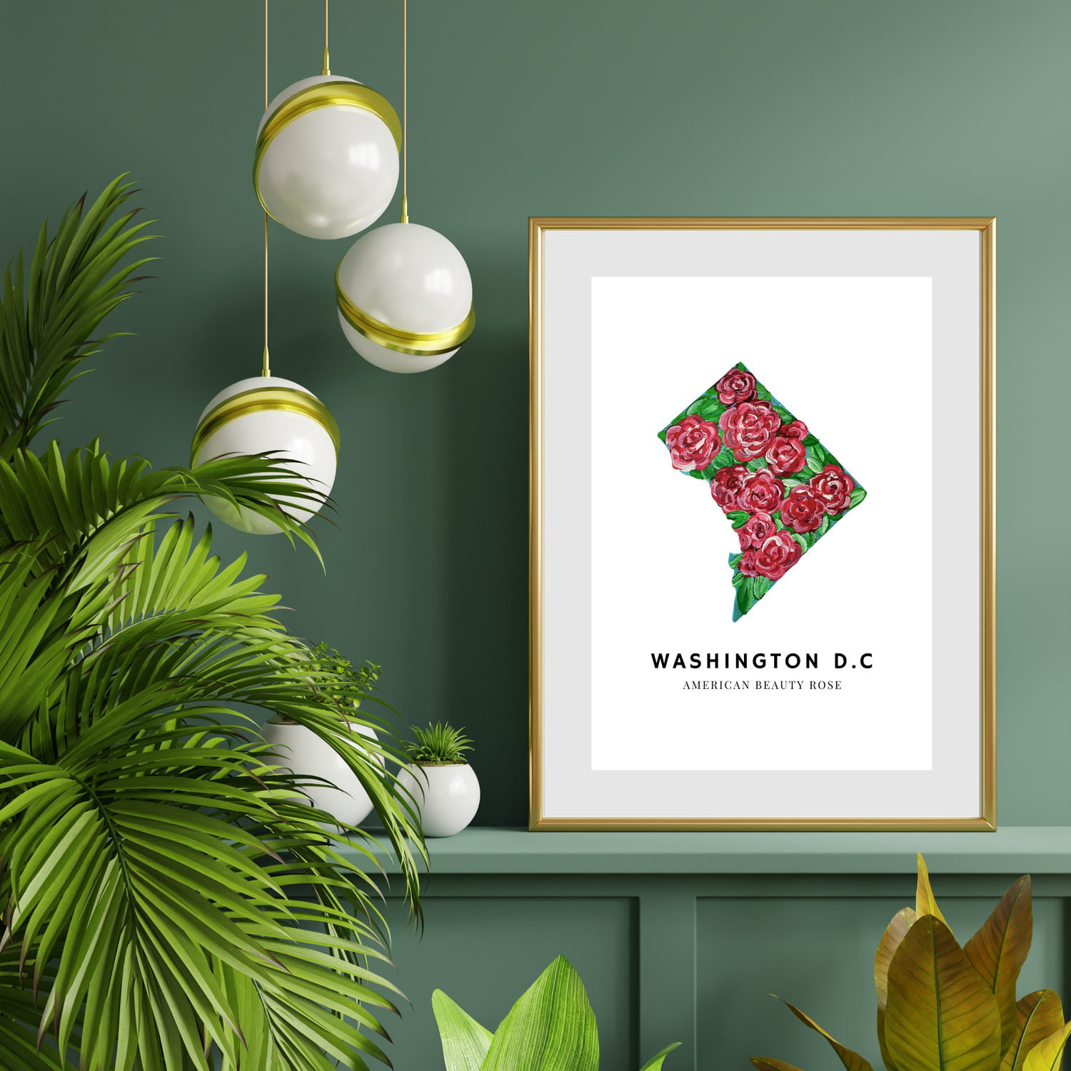 Washington D. C. State Flower art print