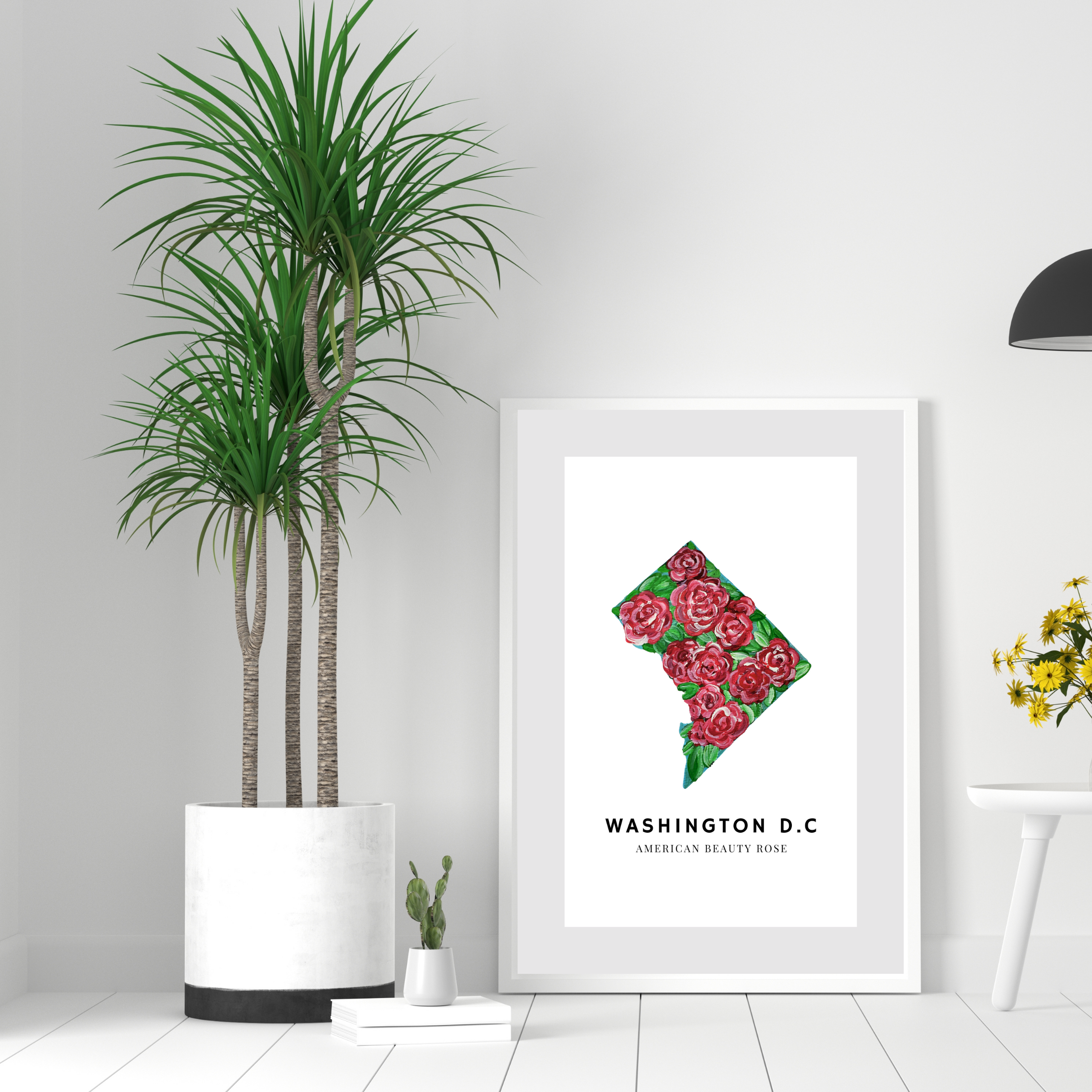 Washington D. C. State Flower art print