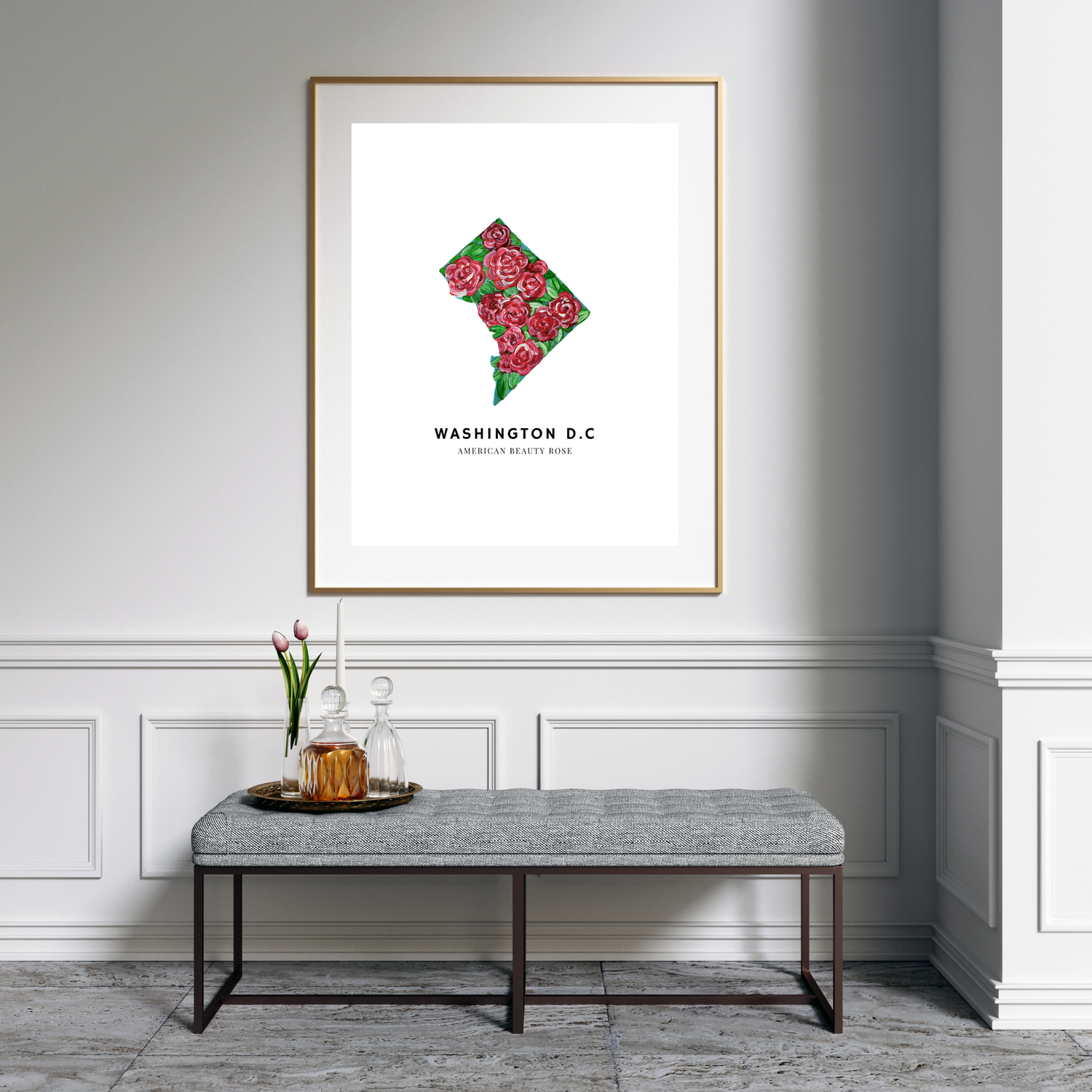 Washington D. C. State Flower art print