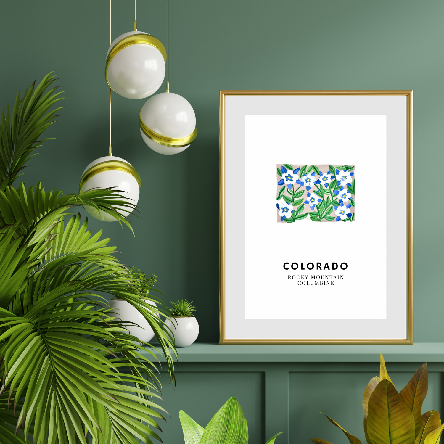 Colorado State Flower art print