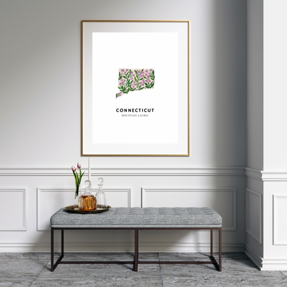 Connecticut State Flower art print