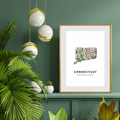 Connecticut State Flower art print