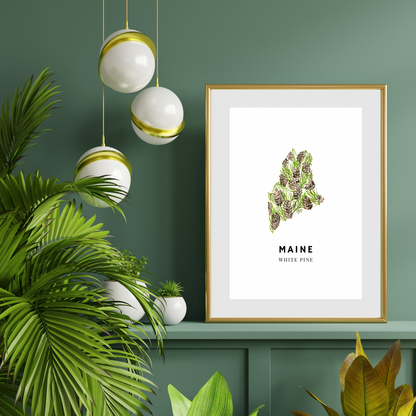 Maine State Flower art print