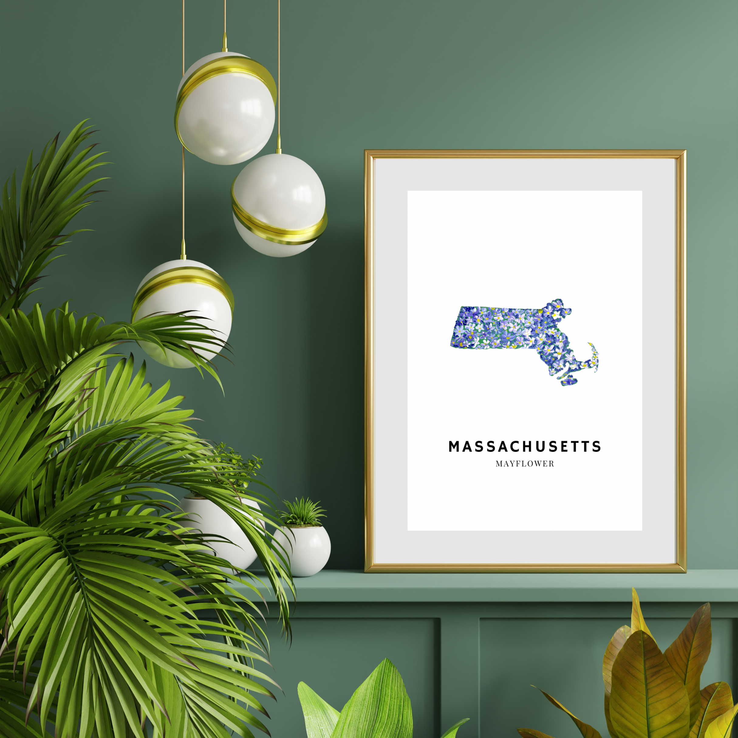 Massachusetts State Flower art print