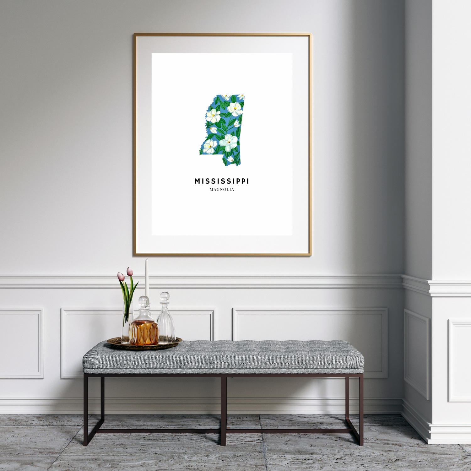 Mississippi State Flower art print