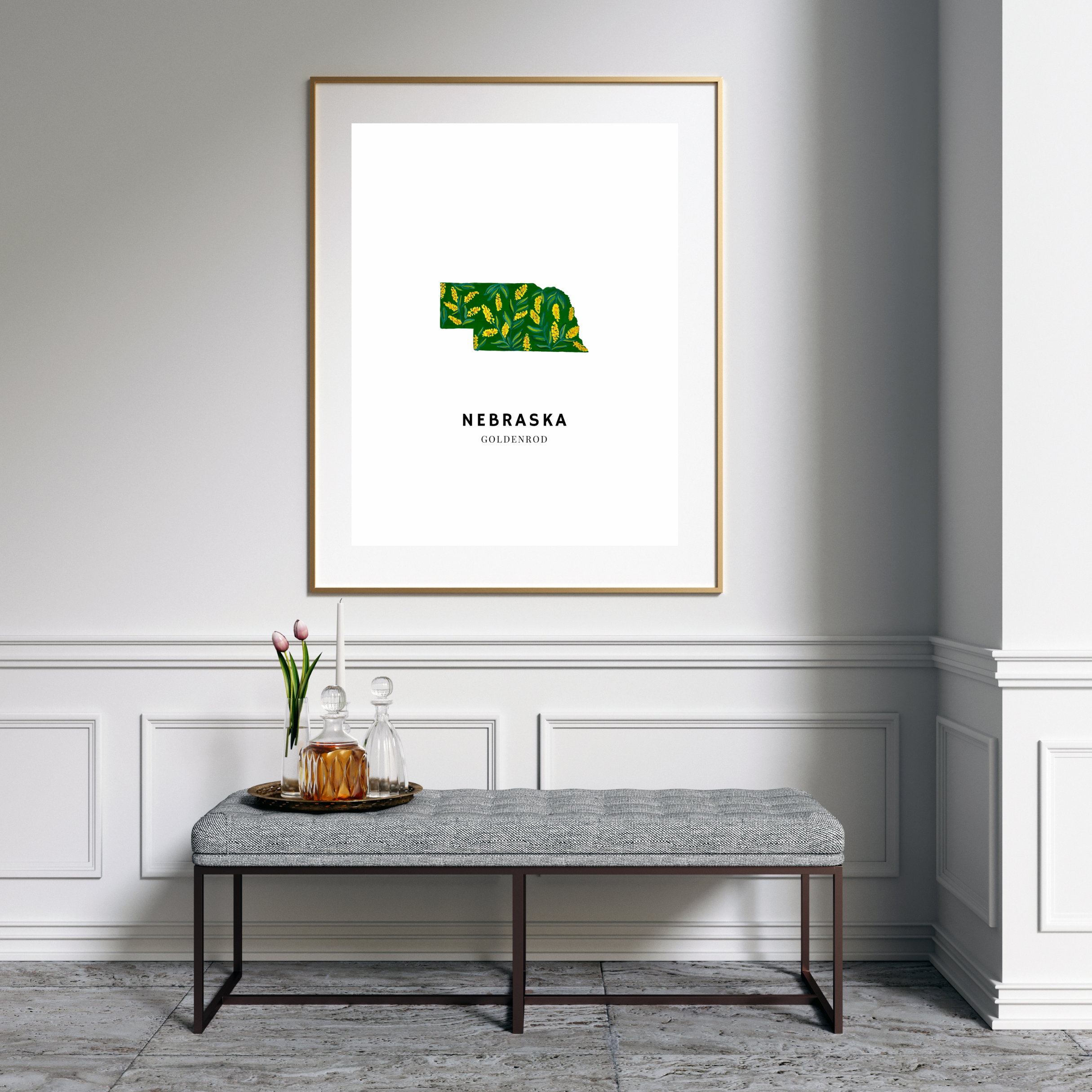 Nebraska State Flower art print