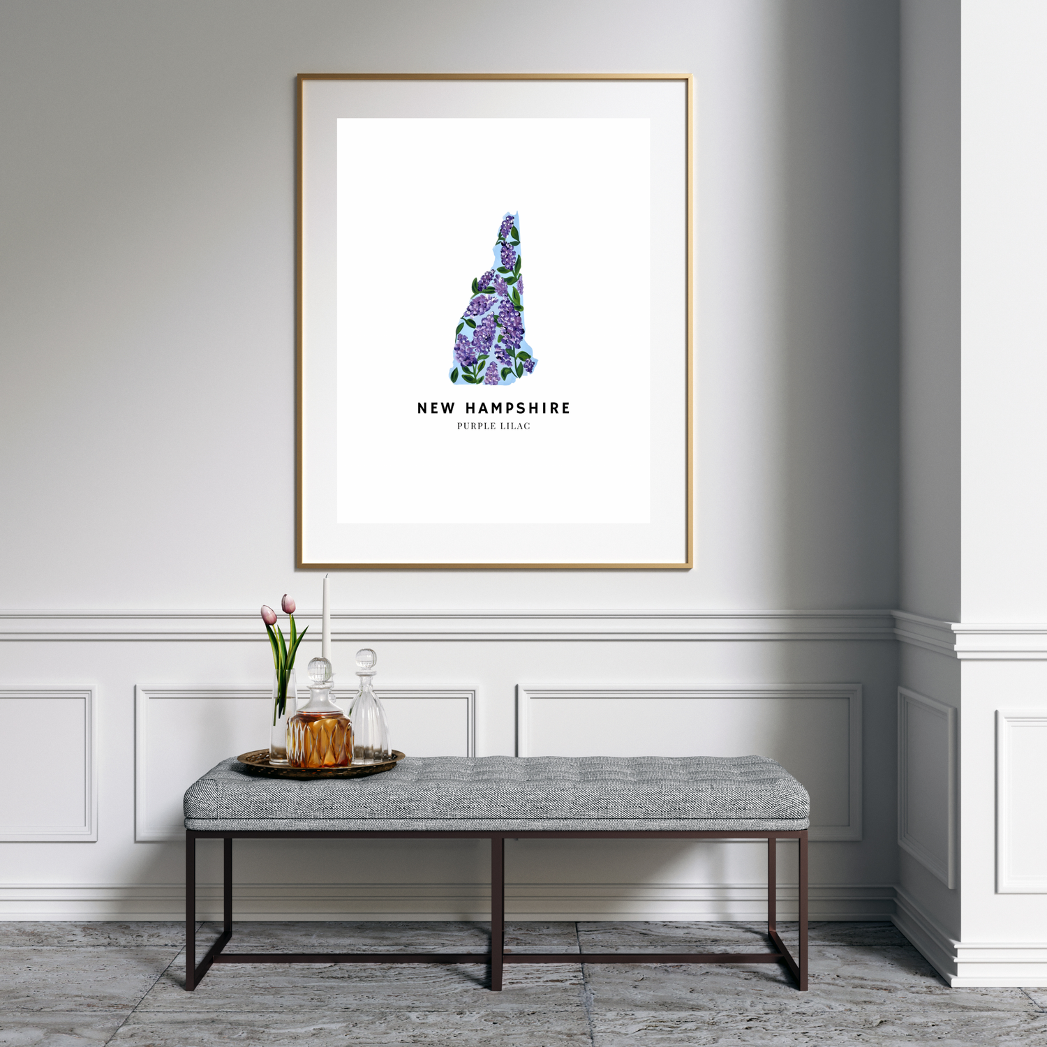 New Hampshire State Flower art print