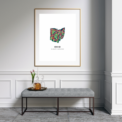 Ohio State Flower art print