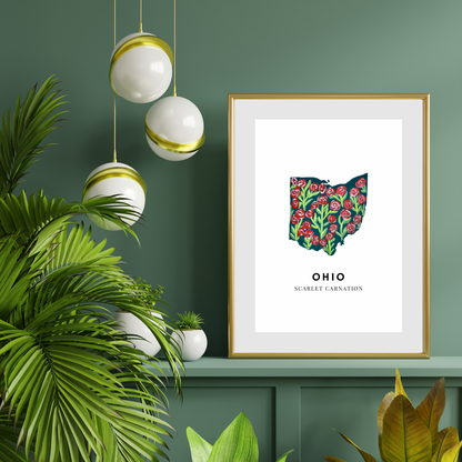 Ohio State Flower art print