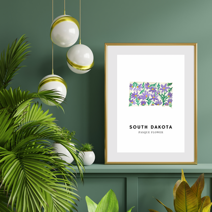 South Dakota State Flower art print