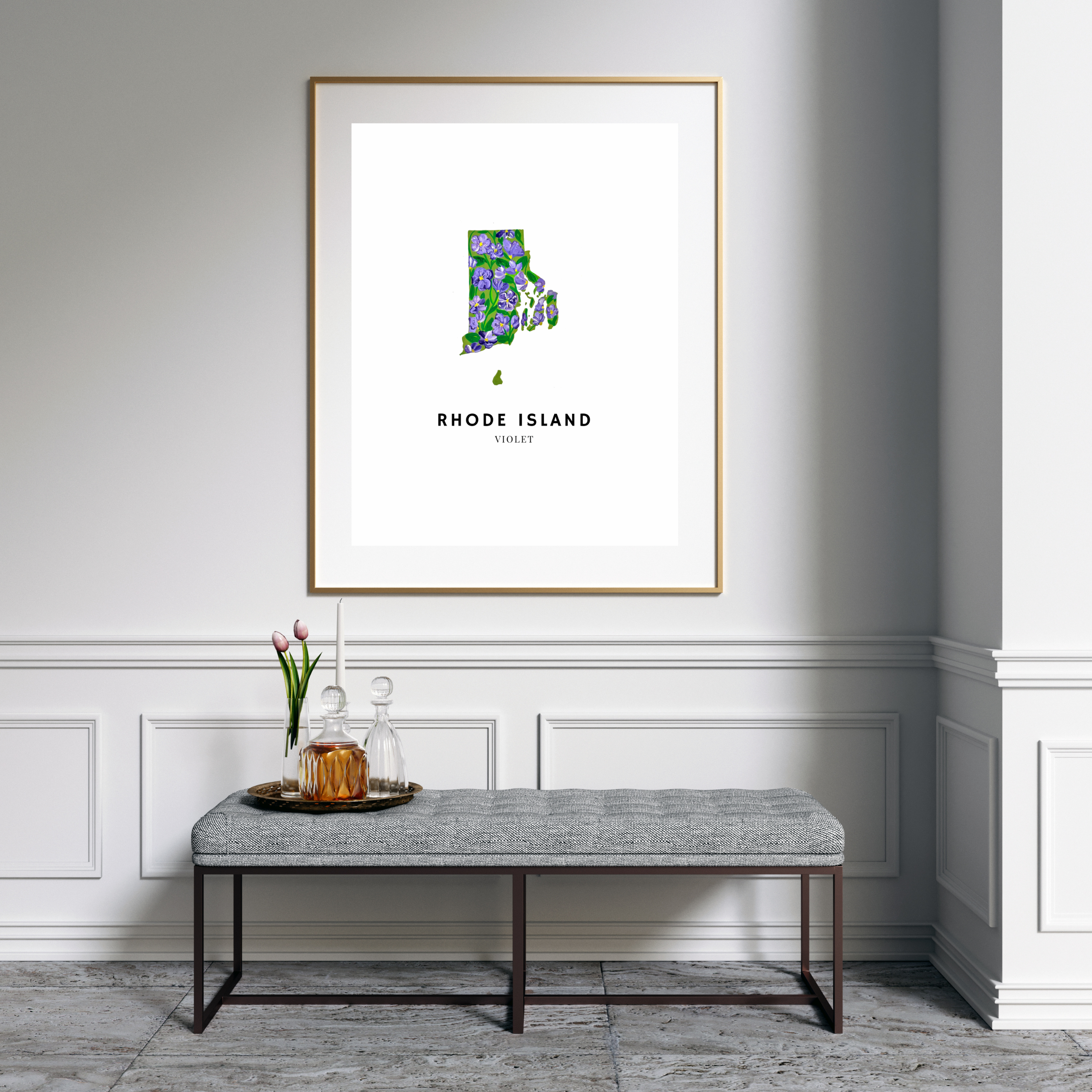 Rhode Island State Flower art print