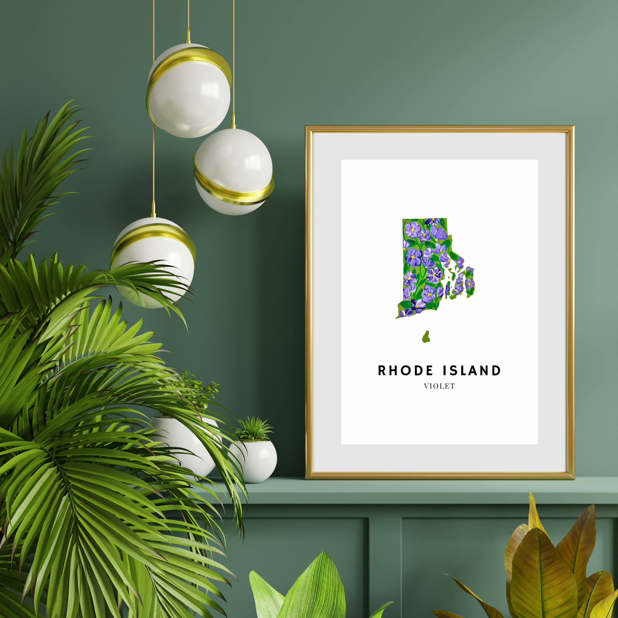 Rhode Island State Flower art print