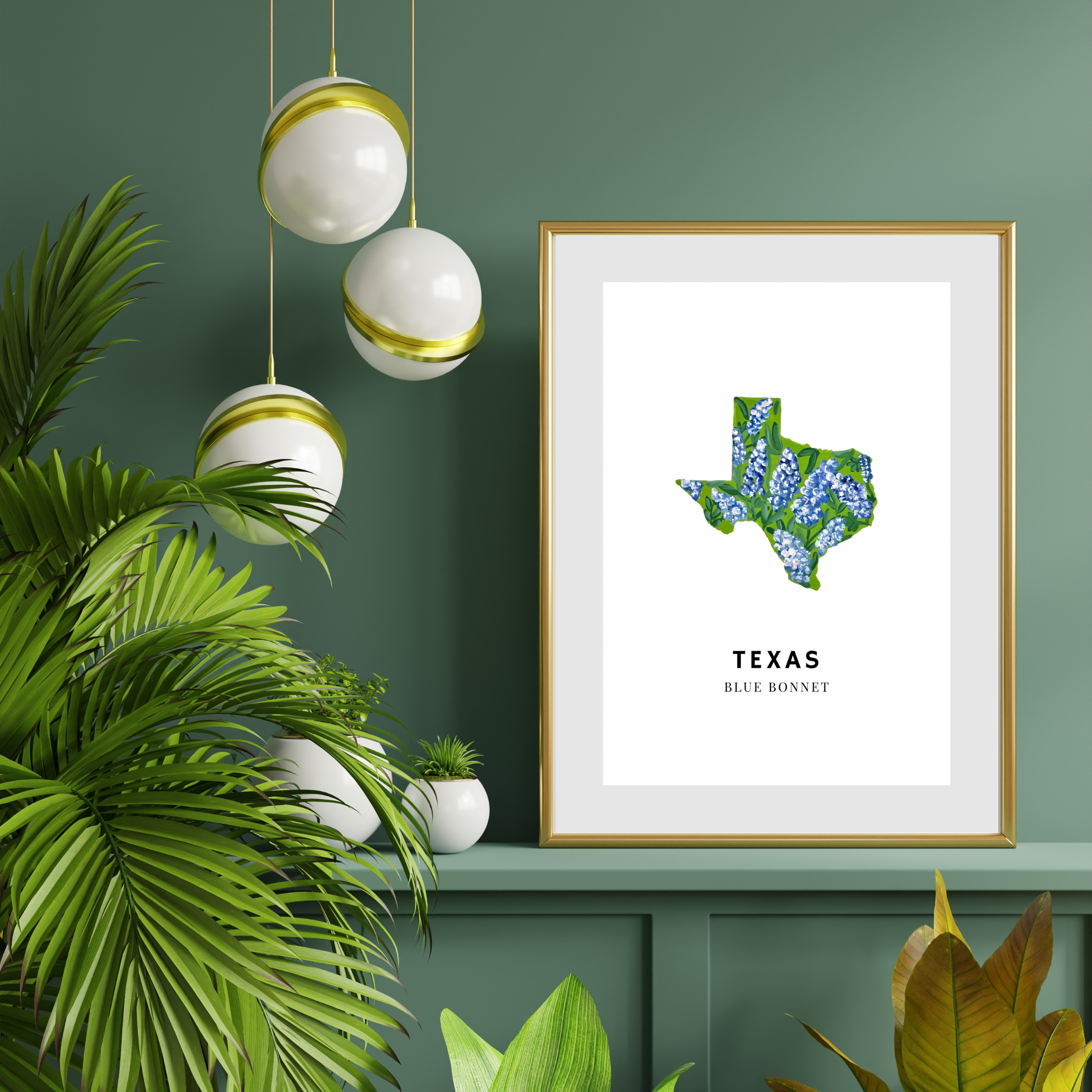 Texas State Flower art print