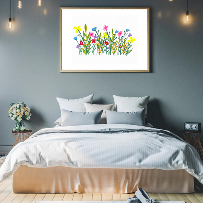 Blooming Flowers art print