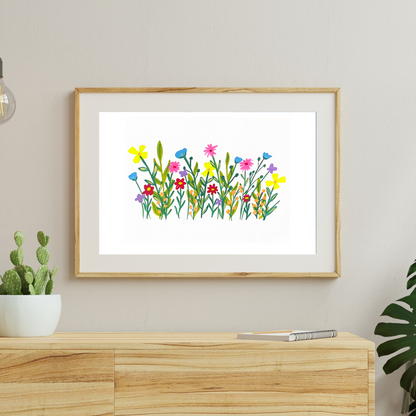 Blooming Flowers art print