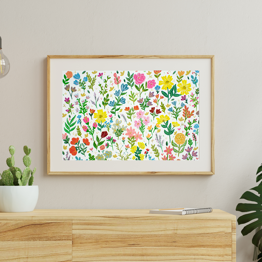 Spring Floral Collage art print