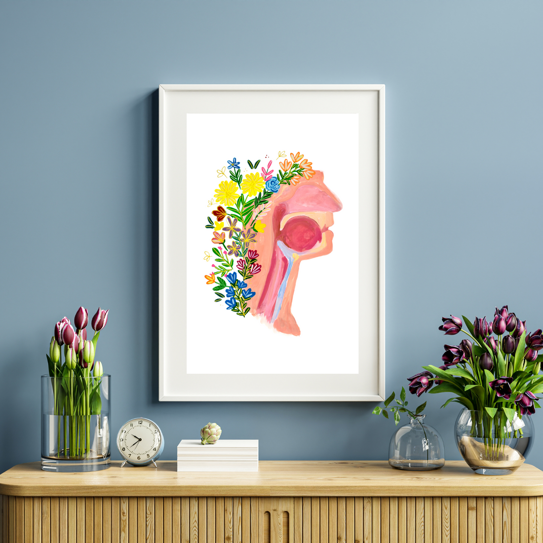 Throat Anatomy art print