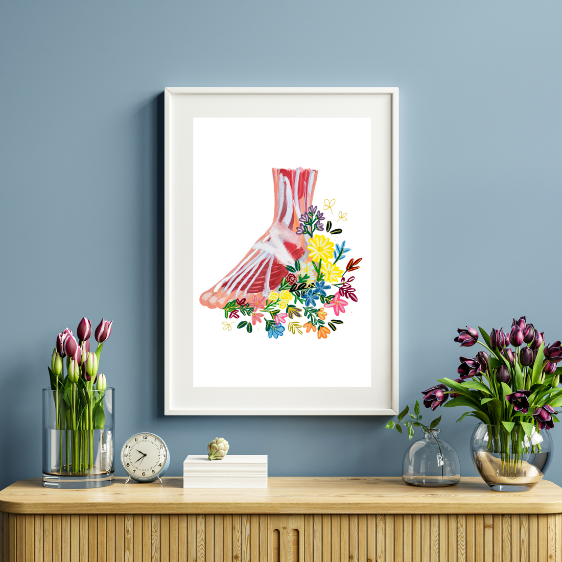 Foot art print