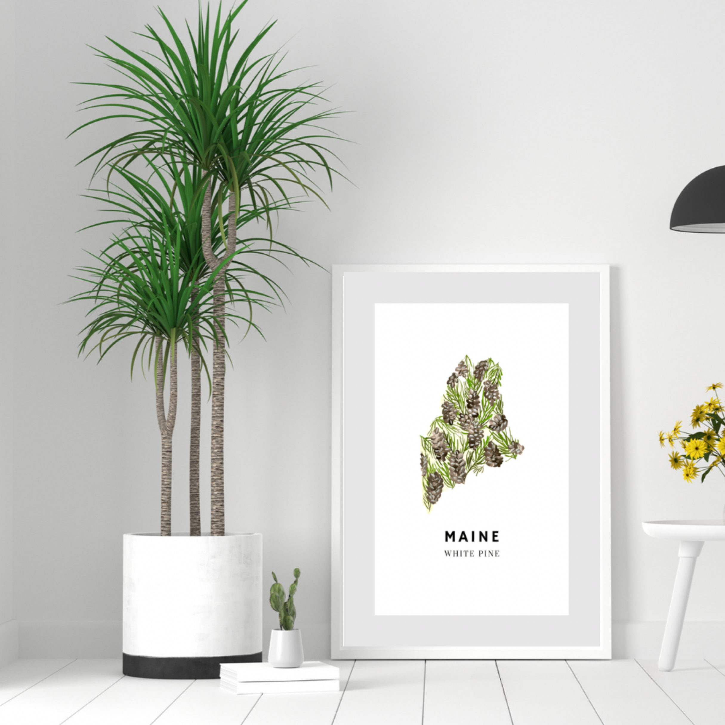 Maine State Flower art print