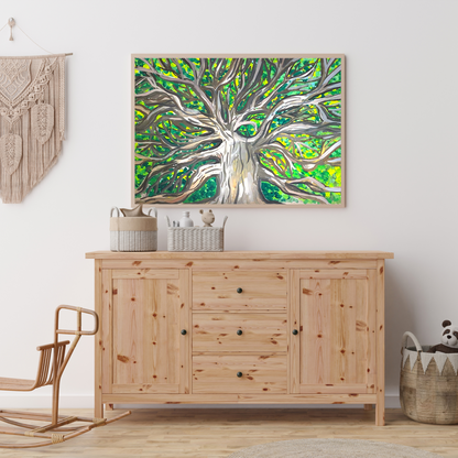 Angel Oak Tree Charleston art print