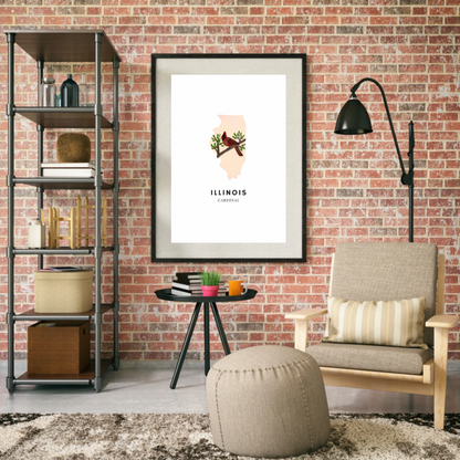 Illinois State Bird art print