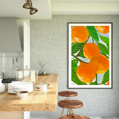 Oranges art print