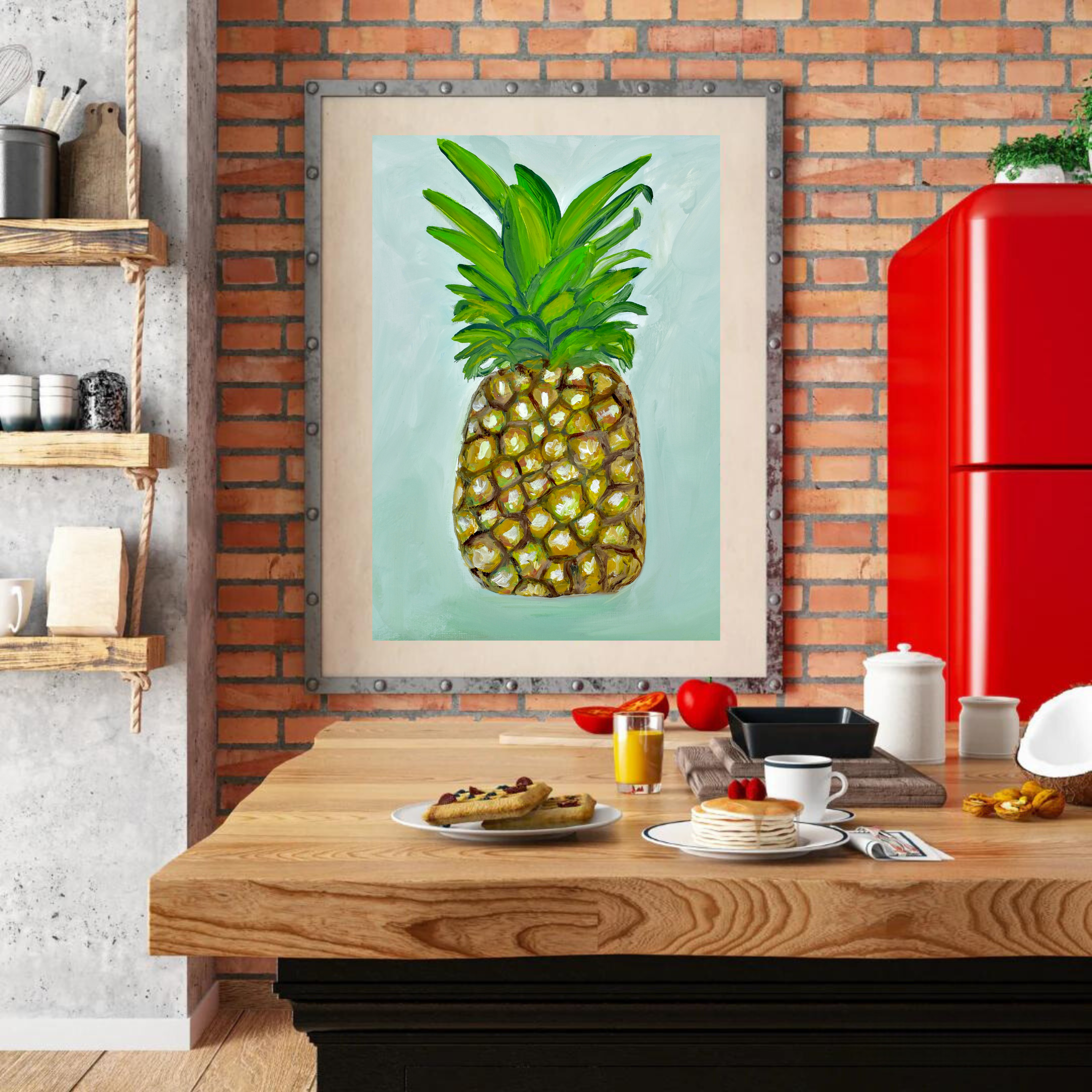 Pineapple art print