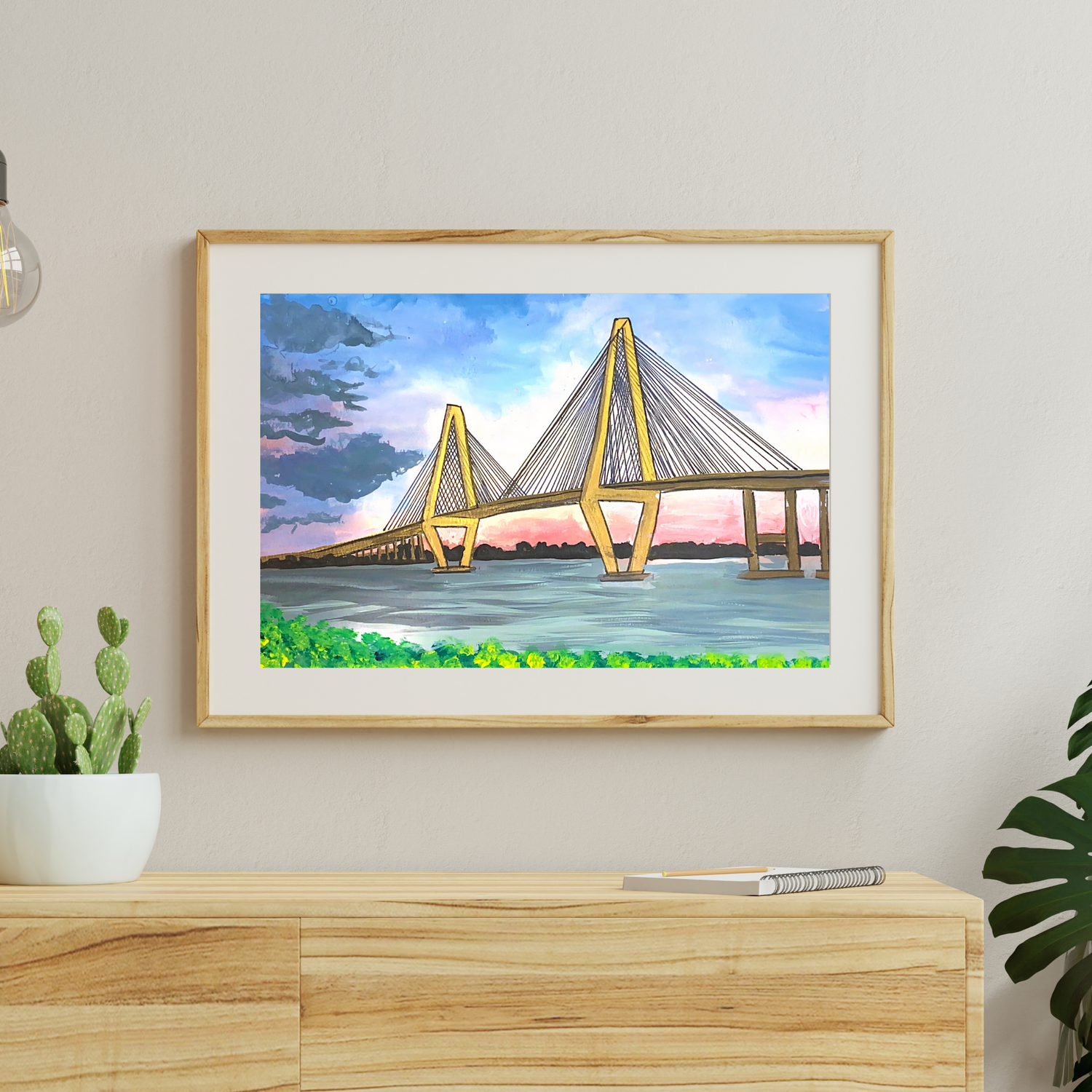 Arthur Ravenel Jr. Bridge Charleston art print