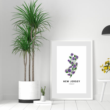 New Jersey State Flower art print