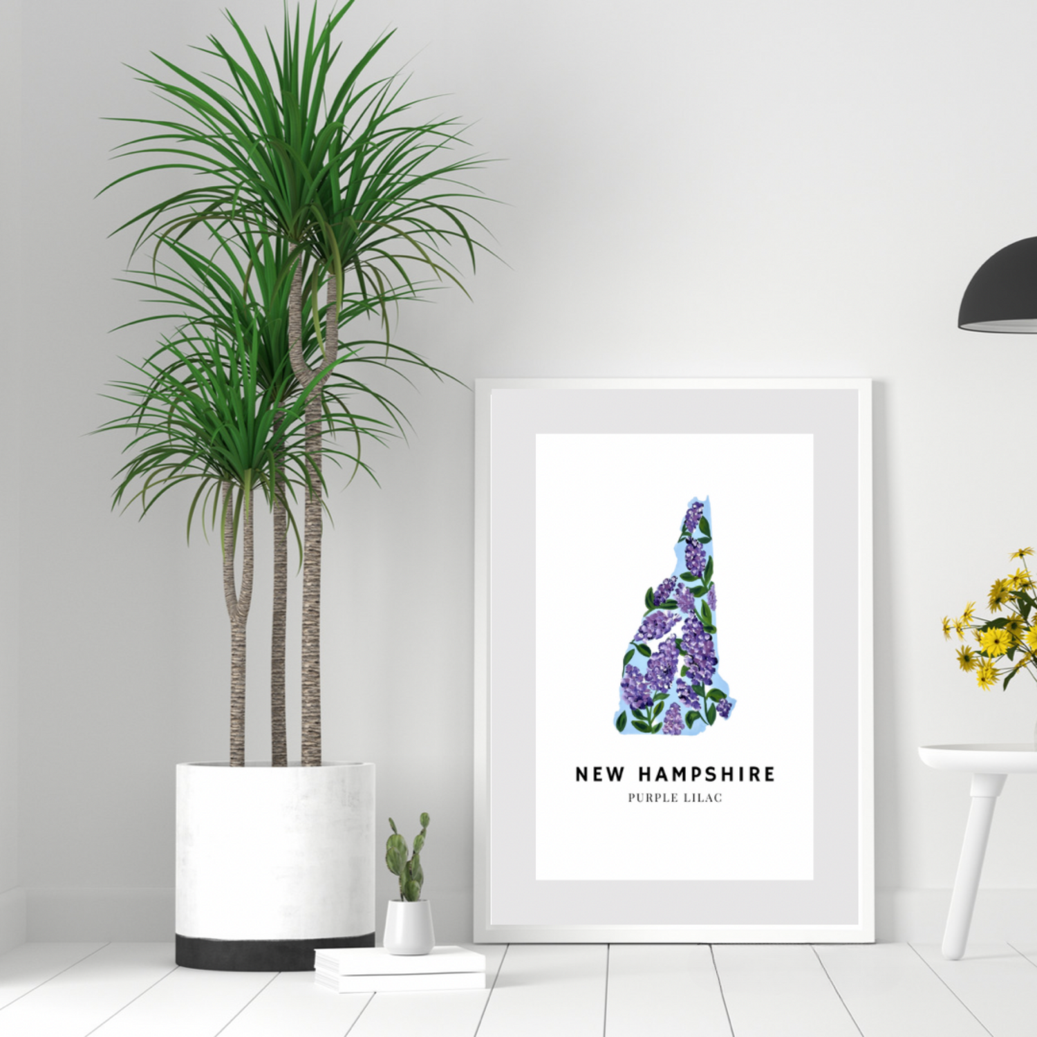 New Hampshire State Flower art print