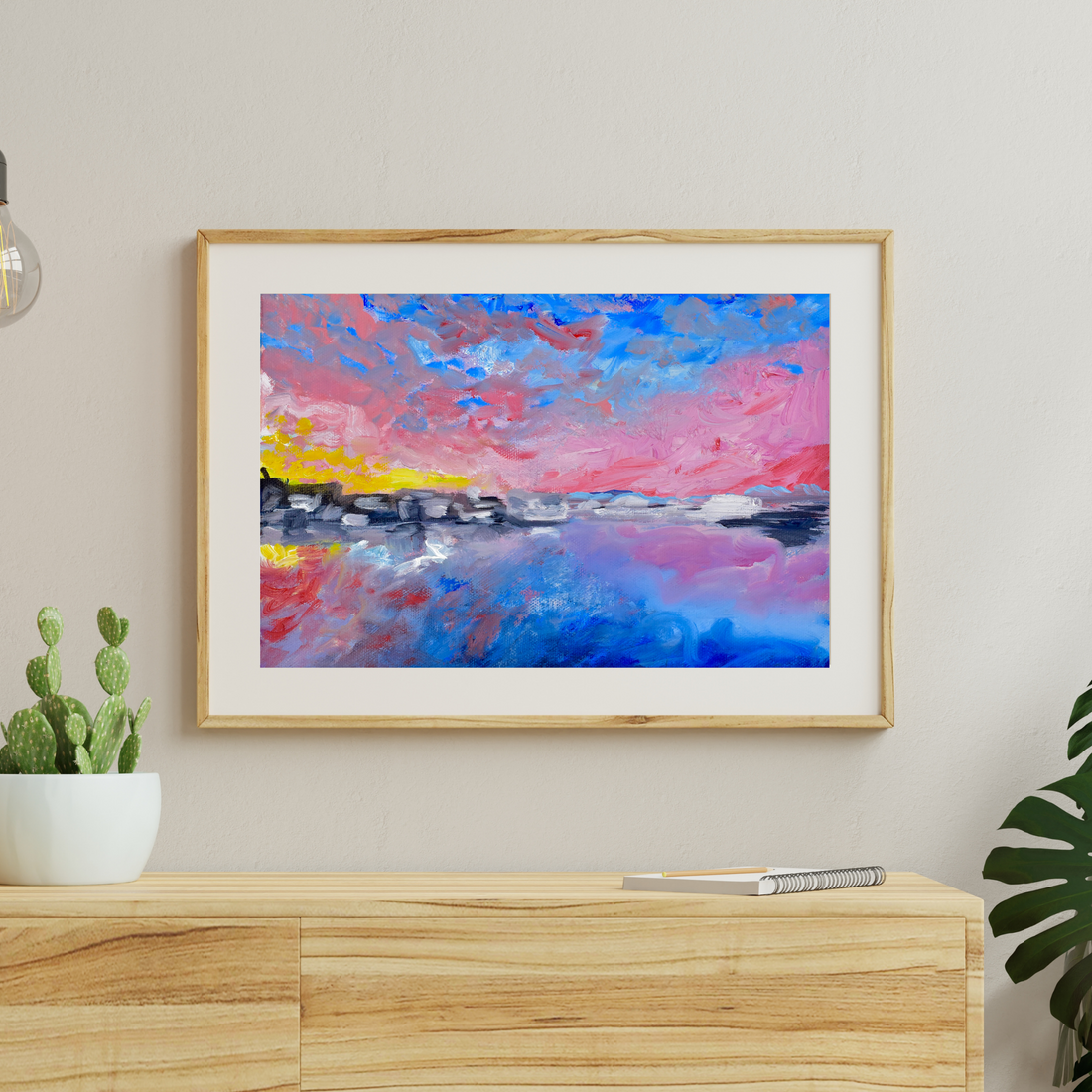 Charleston sunset art print