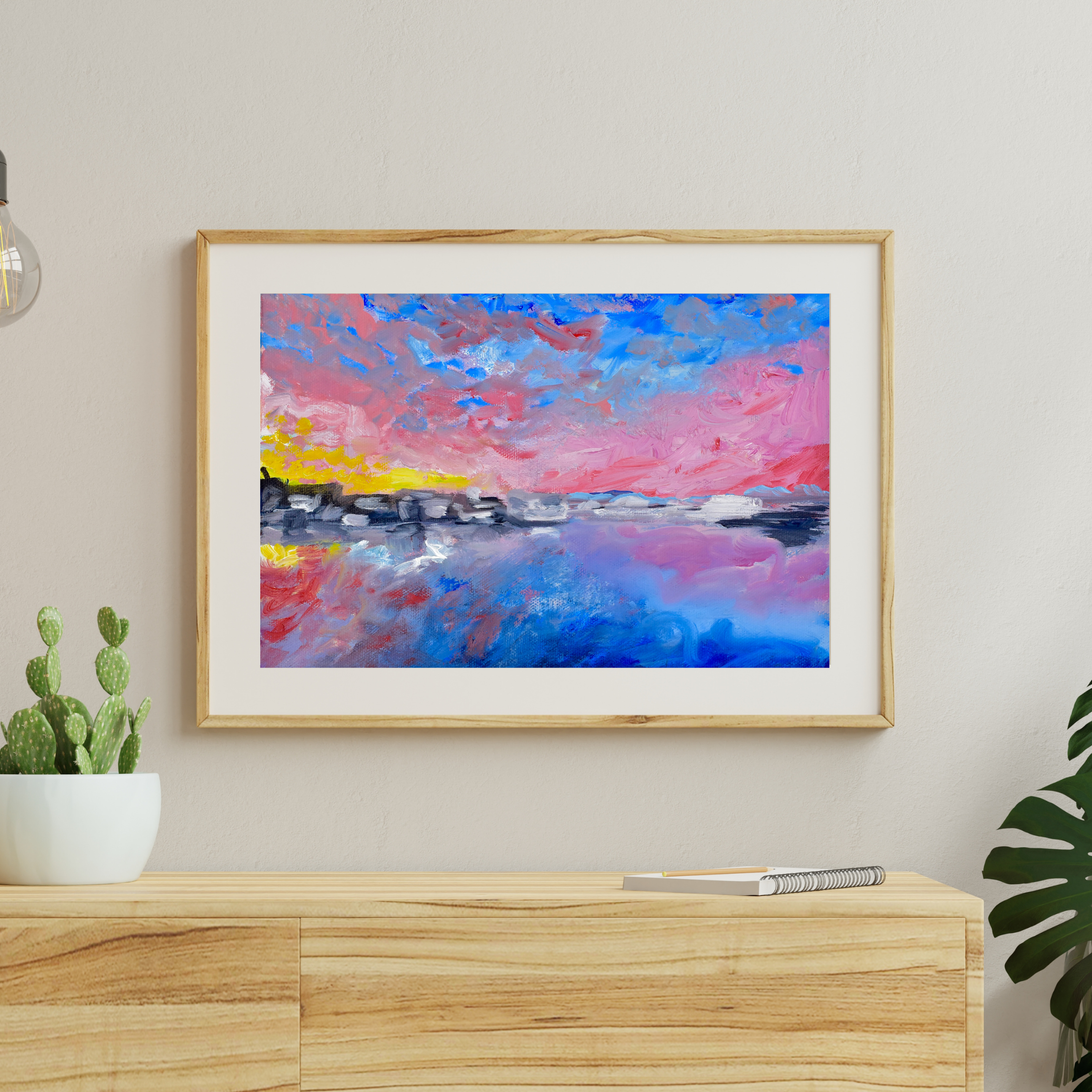 Charleston sunset art print