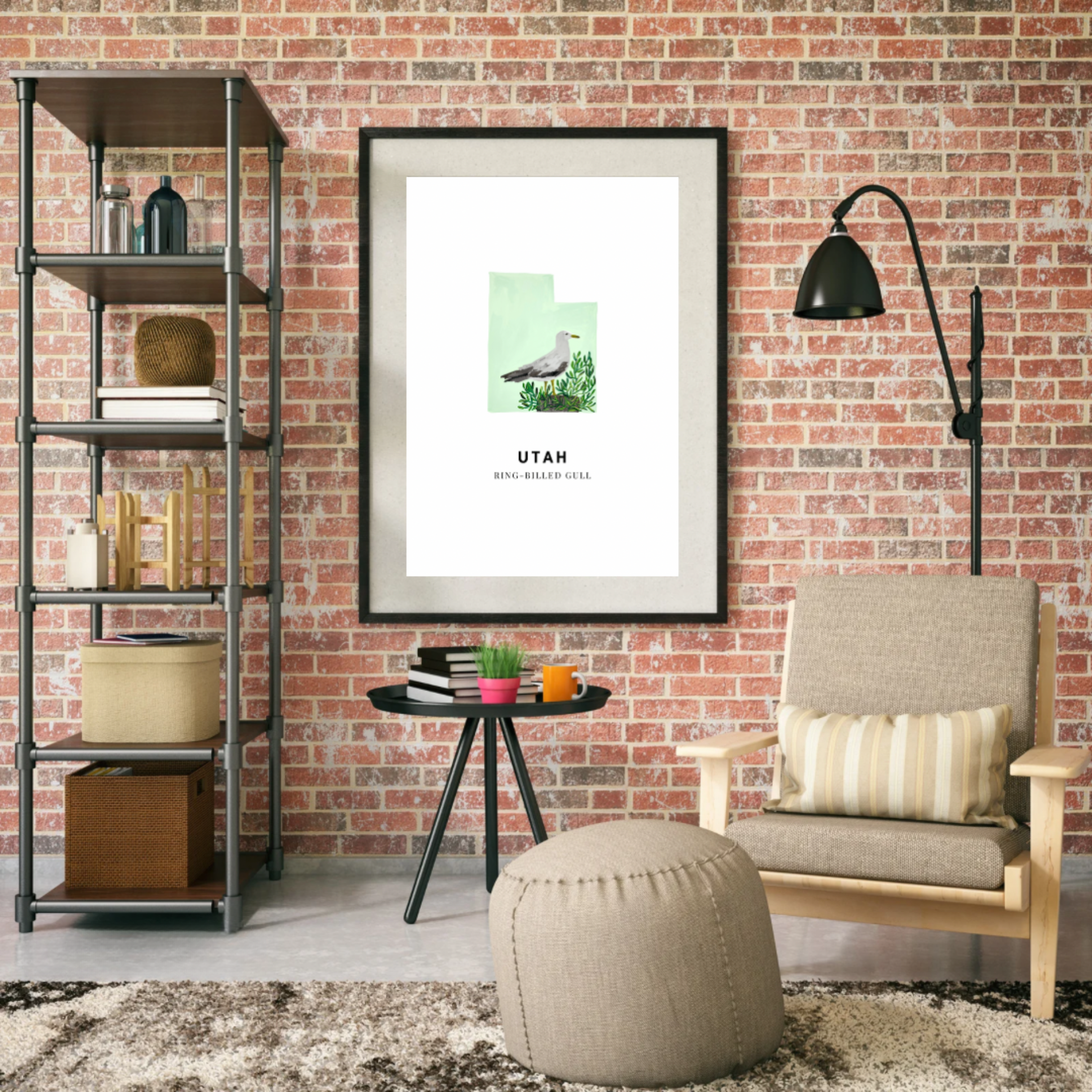 Utah State Bird art print