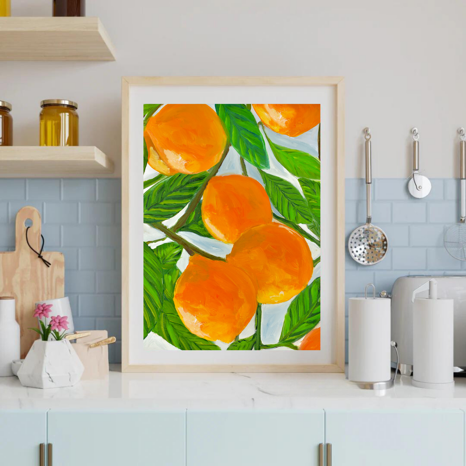 Oranges art print