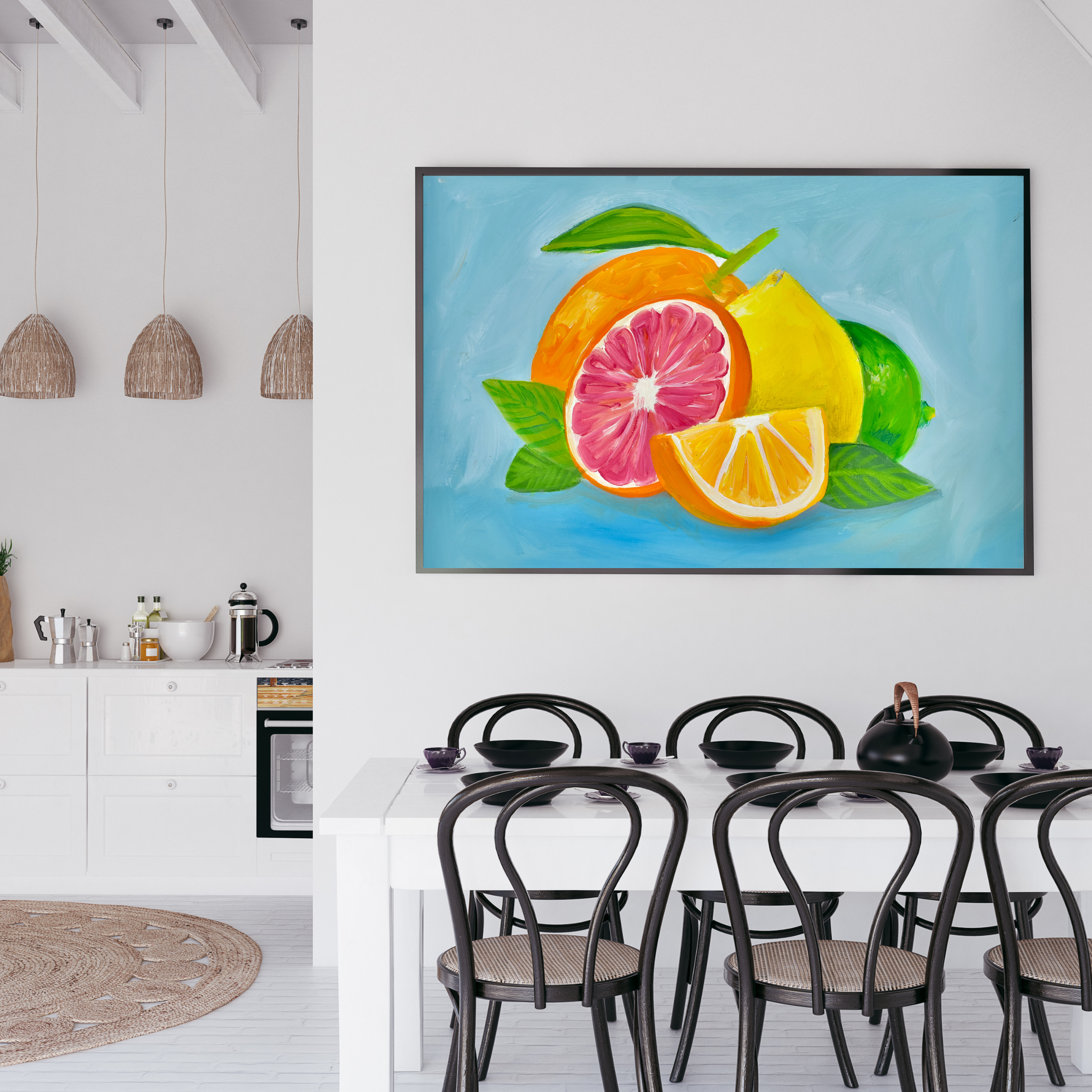 Fresh fruit art print