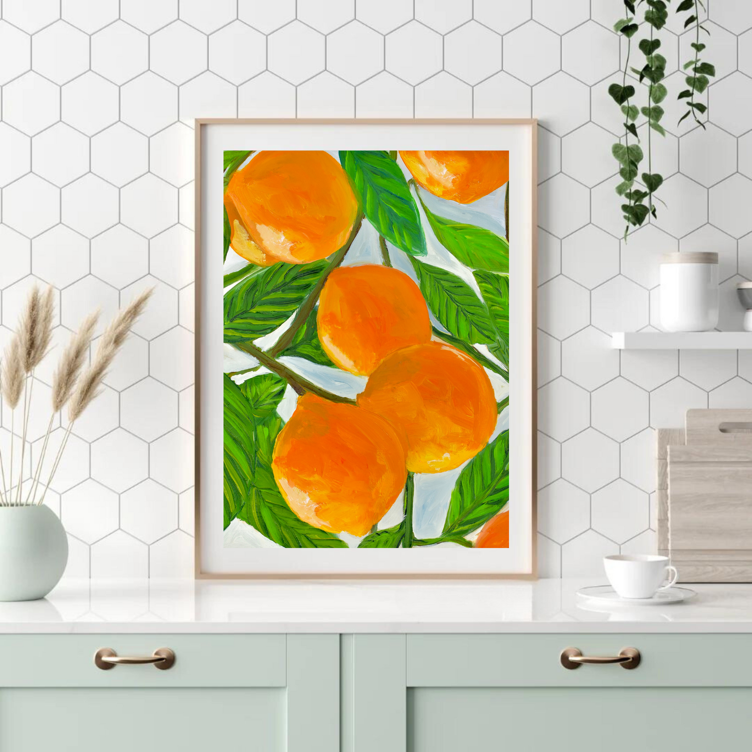 Oranges art print