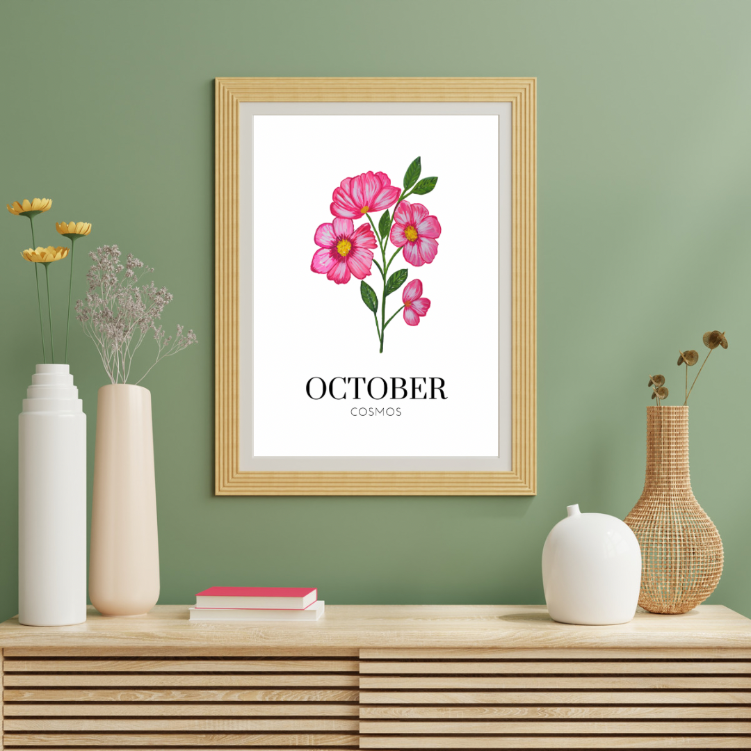 October Cosmos art print